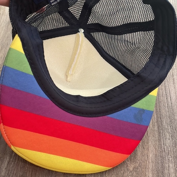 Deep Eddy Vodka Rainbow Snapback Trucker Hat White Multicolor One Size Fits All - Picture 4 of 4